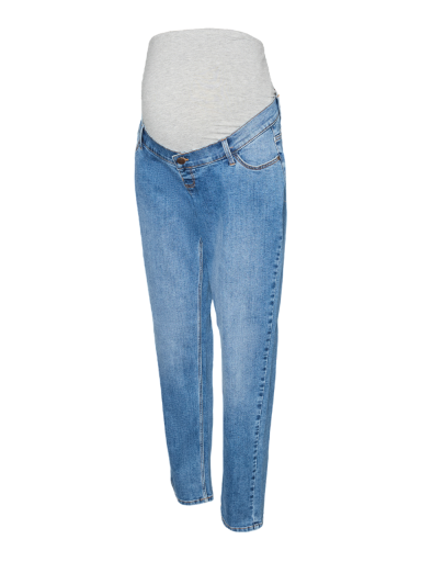 Mom Fit Mid waist Jeans, MLALBERTE, Mama;licious, (Medium blue denim)