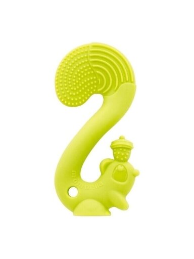MOMBELLA teether SQUIRREL, green, 3 months+, P8061