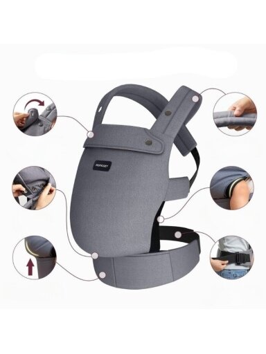 Momcozy ergonoomiline beebi kandmiseade, hall