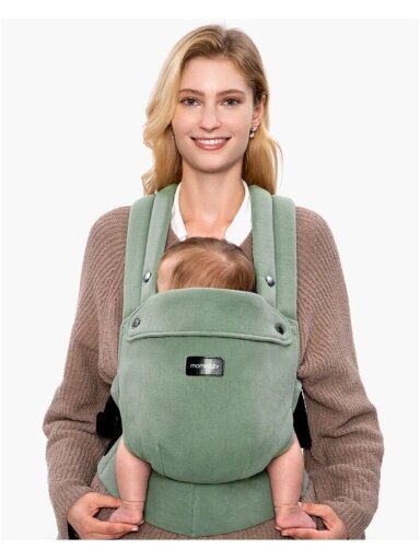Momcozy ergonoomiline kandmiseade PUREHUG looduslikust linasest kangast, Sage Green