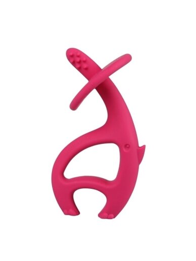 MOMBELLA teether, dancing elephant 3 months+ (Dark Pink) MOMBELLA teether, dancing elephant 3 months+ (Dark Pink)