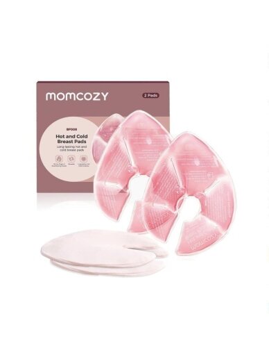 Momcozy reusable hot and cold breast pads, 2 pcs
