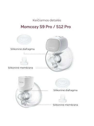 MOMCOZY pardinokk-klapid ja silikoonmembraan S9 Pro/S12 Pro pumpadele 1