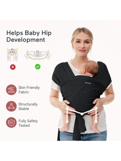 Momcozy baby carrier (Black) 3