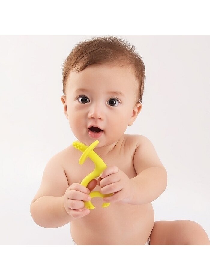 MOMBELLA teether, dancing elephant 3 months+ (Blue) 2