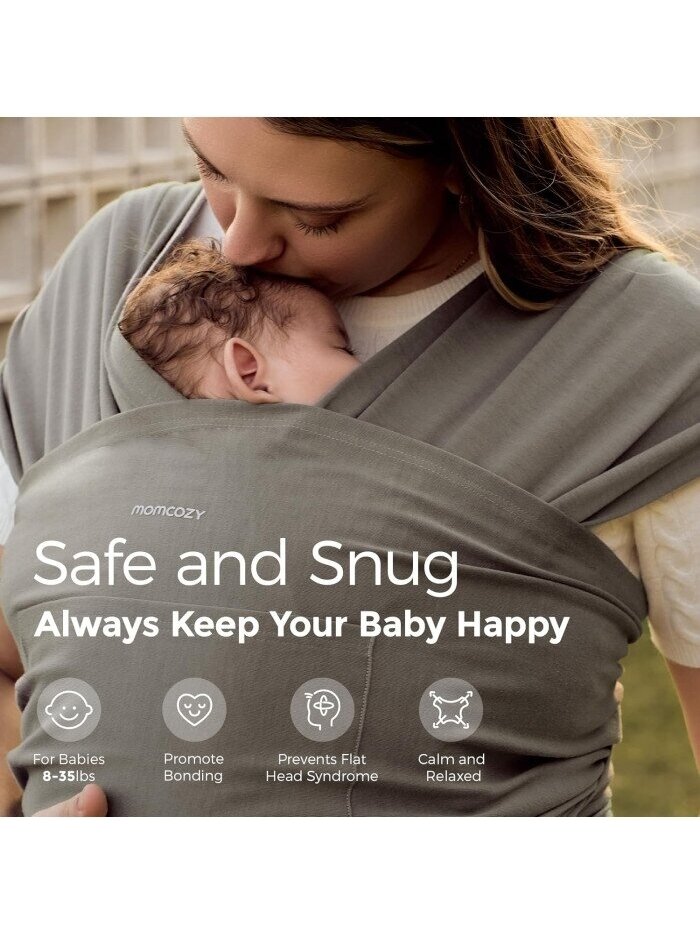 Momcozy baby carrier (Gray) (Kopija) (Kopija) 4