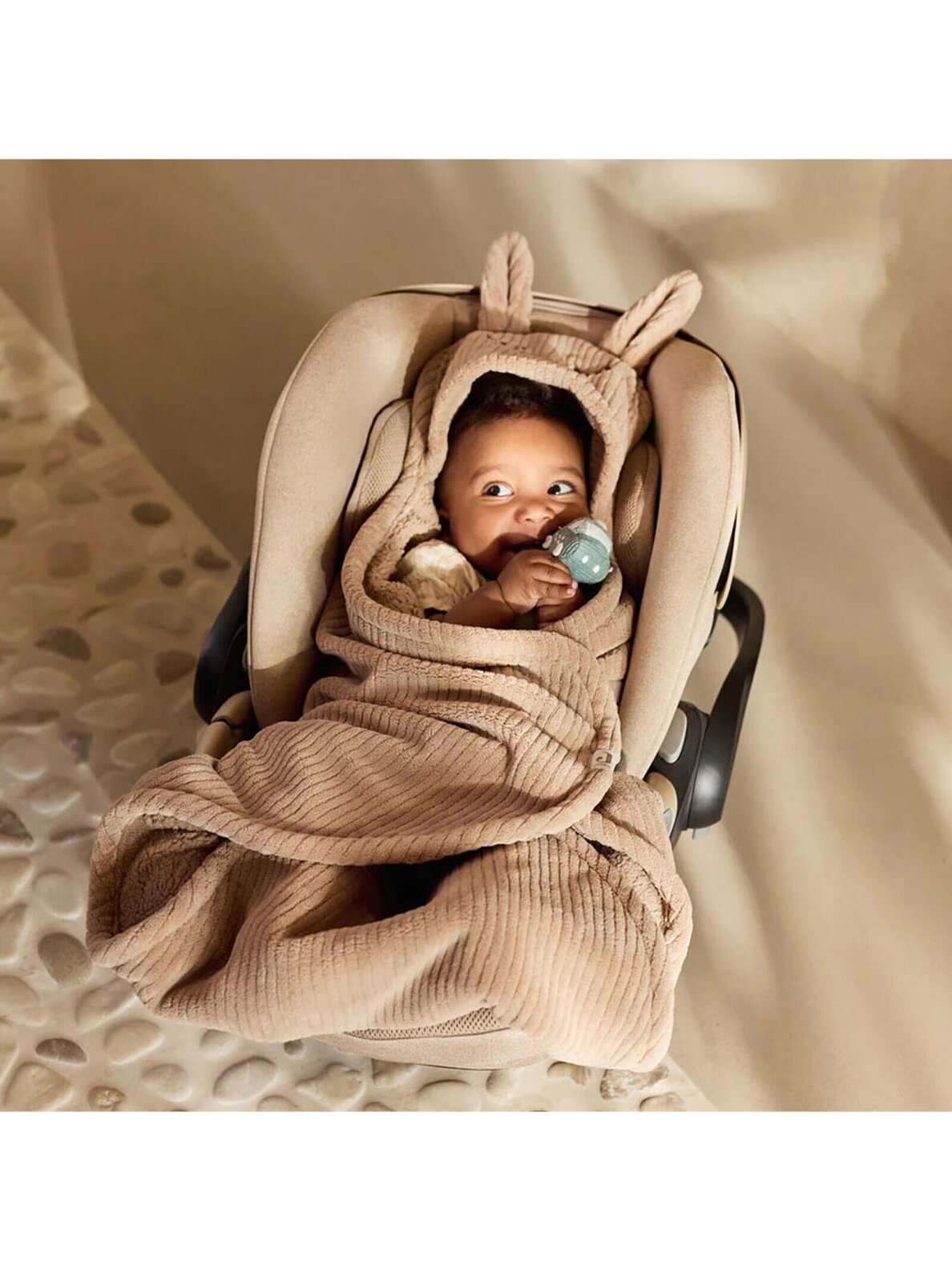 Wrap Blanket - Bunny - Cloudy Rib, Jollein 5