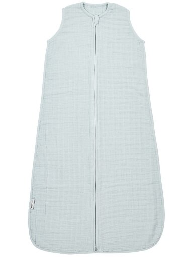 Muslin sleeping bag, TOG 0.5, 70cm, Meyco Baby uni grey blue