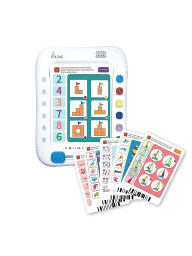 Music player for children "Skilsas" with microphone + Lithuanian-voiced "Talking Cards"