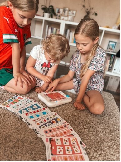 Music player for children "Skilsas" with microphone + Lithuanian-voiced "Talking Cards" 7