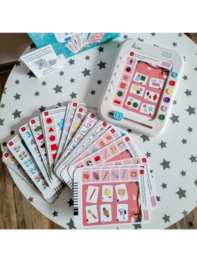 Music player for children "Skilsas" with microphone + Lithuanian-voiced "Talking Cards" 5