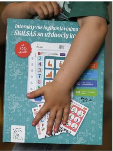 Music player for children "Skilsas" with microphone + Lithuanian-voiced "Talking Cards" 3