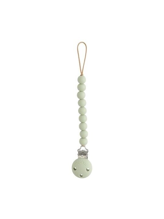 Silicone Pacifier Clip | Hera (Sage) Silicone Pacifier Clip | Hera (Sage)