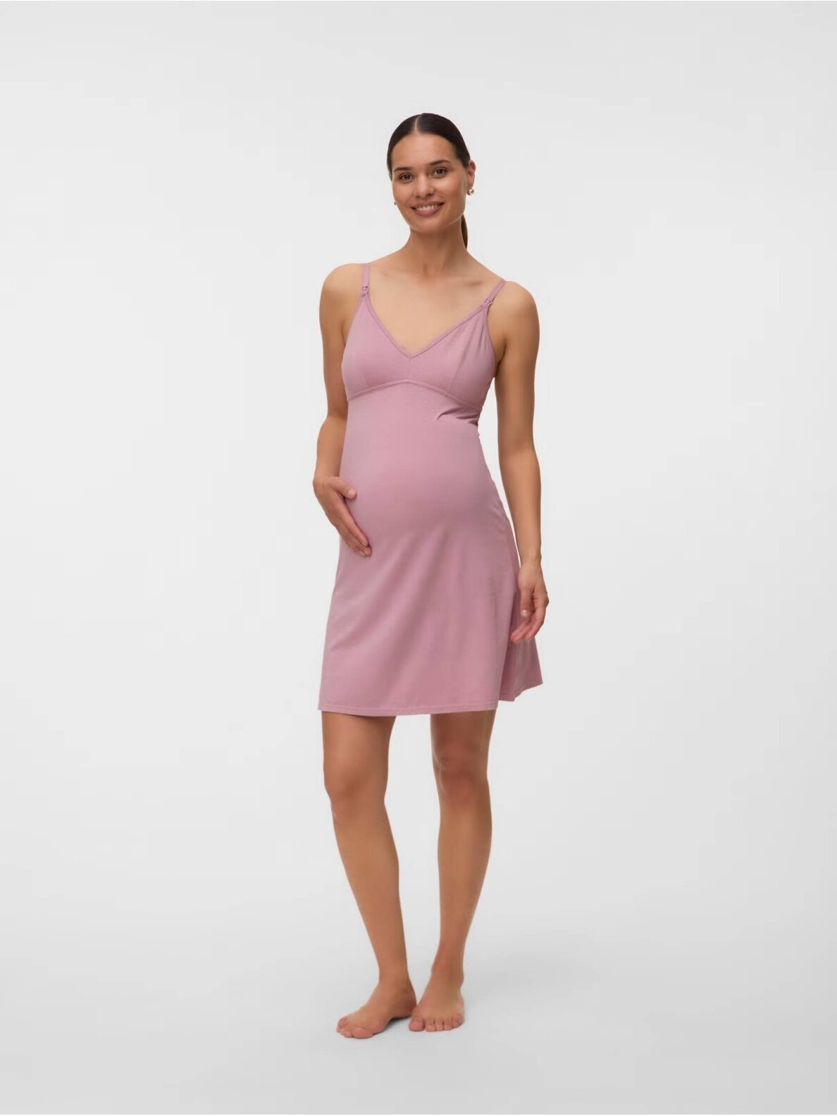 Strappy nighties MLSIFFA Mama;licious (pink) 4