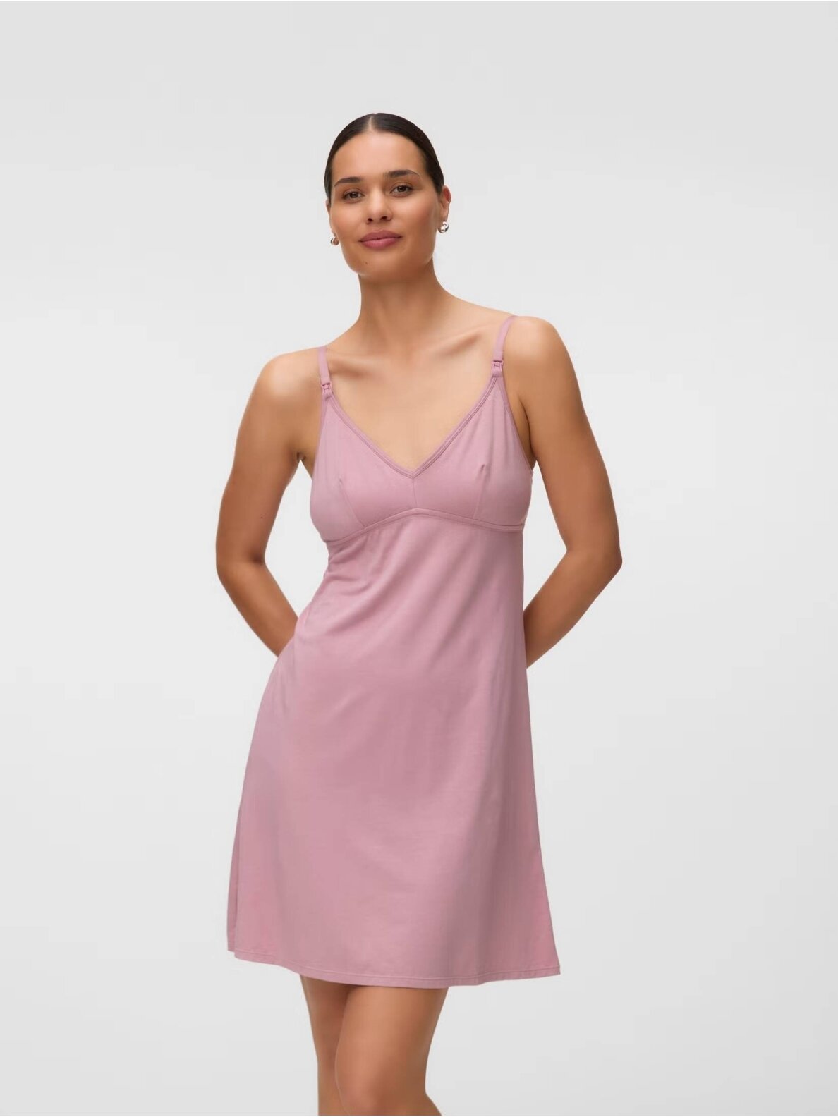 Strappy nighties MLSIFFA Mama;licious (pink) 5