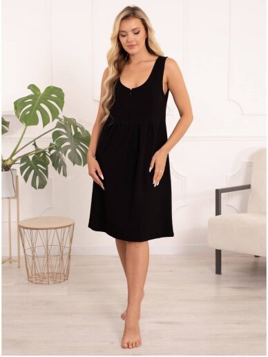 Nightwear for pregnant and nursing Sofia, ForMommy (black) 2