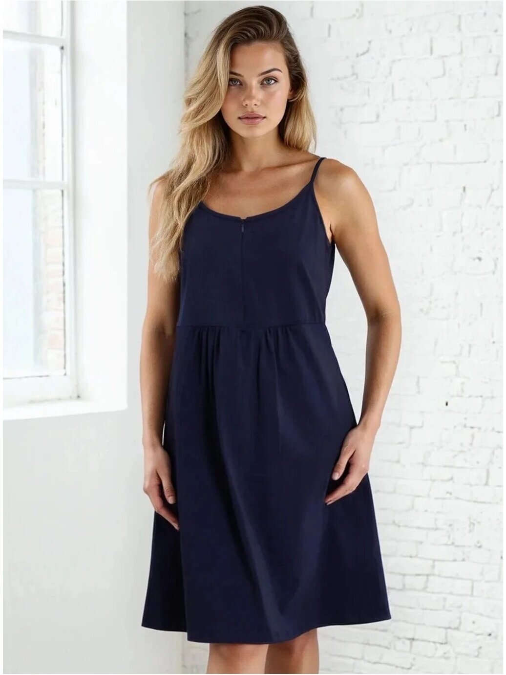 Maternity night shirt Merry, ForMommy (navy blue) 3