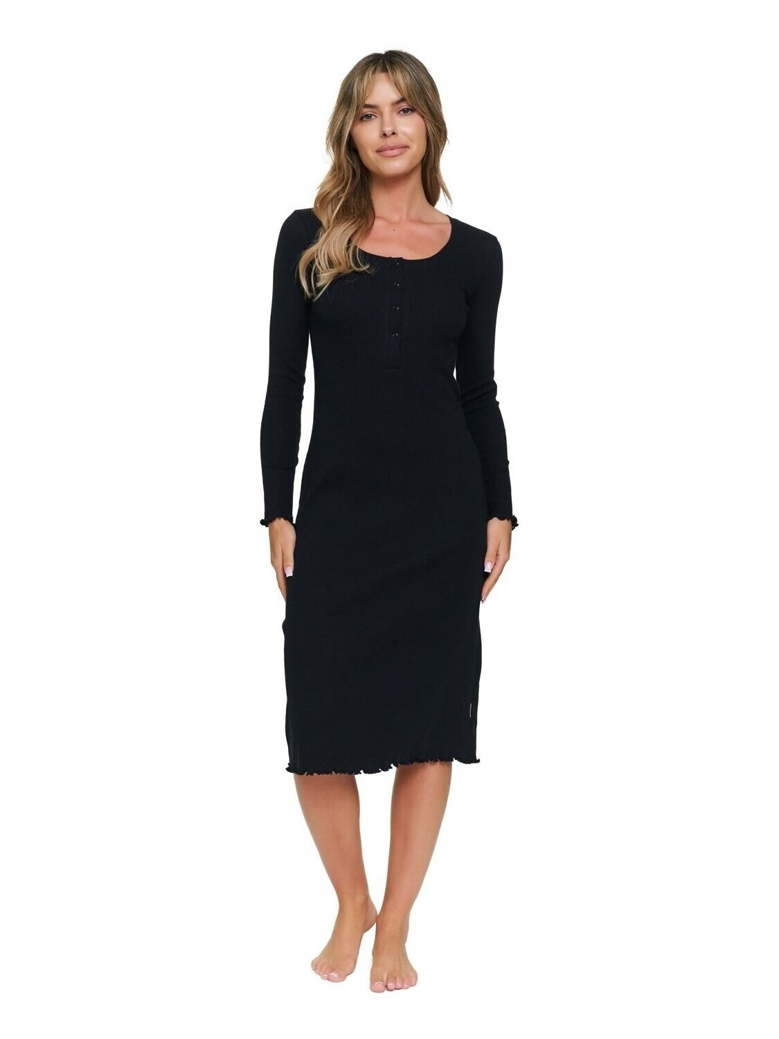 Maternity night shirt, Doctor Nap (black) Maternity night shirt, Doctor Nap (black)