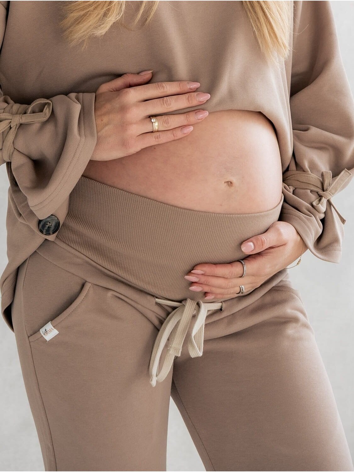 Latte Mama laiad rasedate püksid, šokolaadipruunid 3 Latte Mama laiad rasedate püksid, šokolaadipruunid 3