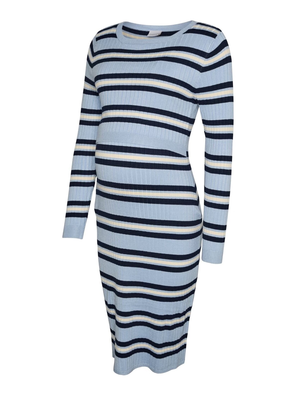 MLESRIN maternity and nursing dress, Mama.licious (Light blue/striped)