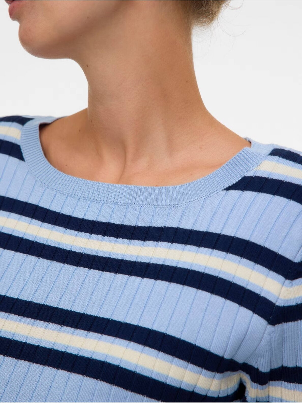 MLESRIN maternity and nursing dress, Mama.licious (Light blue/striped) 5