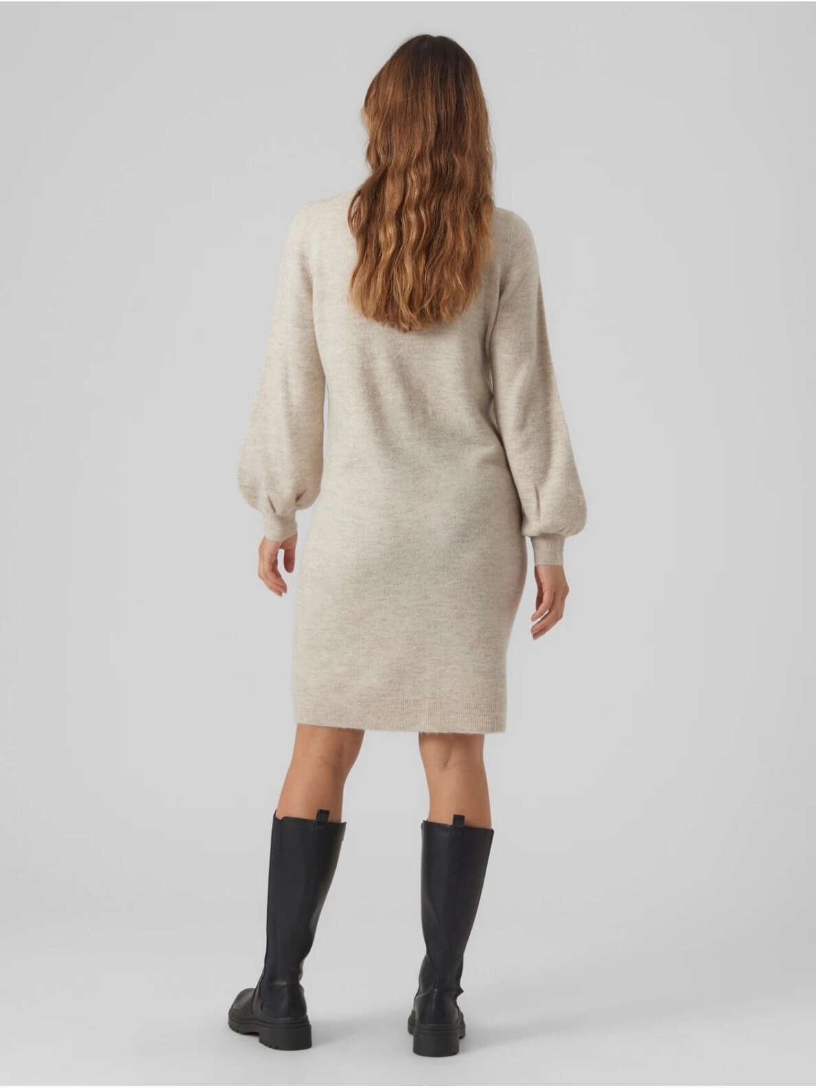 Maternity dress VMMLEFILE Mama;licious (Birch/melange) 2