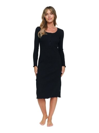 Maternity night shirt, Doctor Nap (black) Maternity night shirt, Doctor Nap (black)