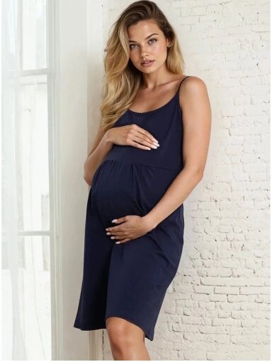 Maternity night shirt Merry, ForMommy (navy blue) Maternity night shirt Merry, ForMommy (navy blue)