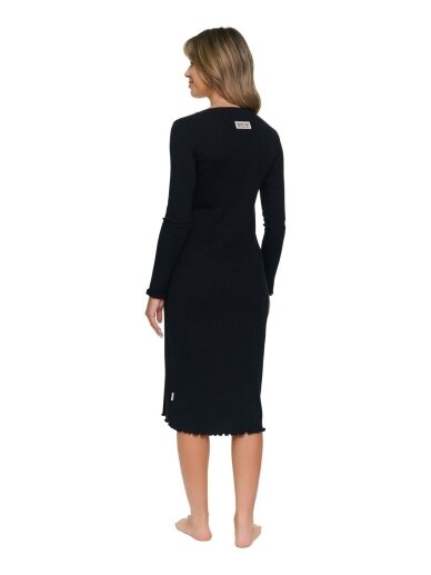 Maternity night shirt, Doctor Nap (black) 2