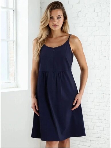 Maternity night shirt Merry, ForMommy (navy blue) 3 Maternity night shirt Merry, ForMommy (navy blue) 3