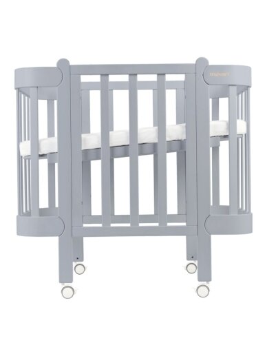 Oval convertible baby crib NIKA 5in1, Ingvart (Grey) Oval convertible baby crib NIKA 5in1, Ingvart (Grey)