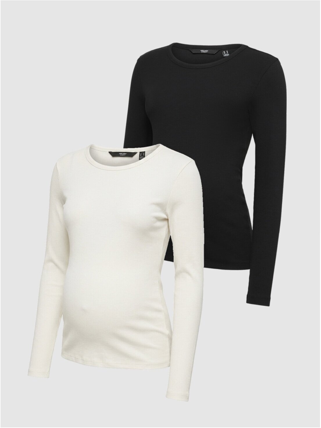 Maternity tops 2-pack, VMMCHLOE, Mamalicious (Black/White)