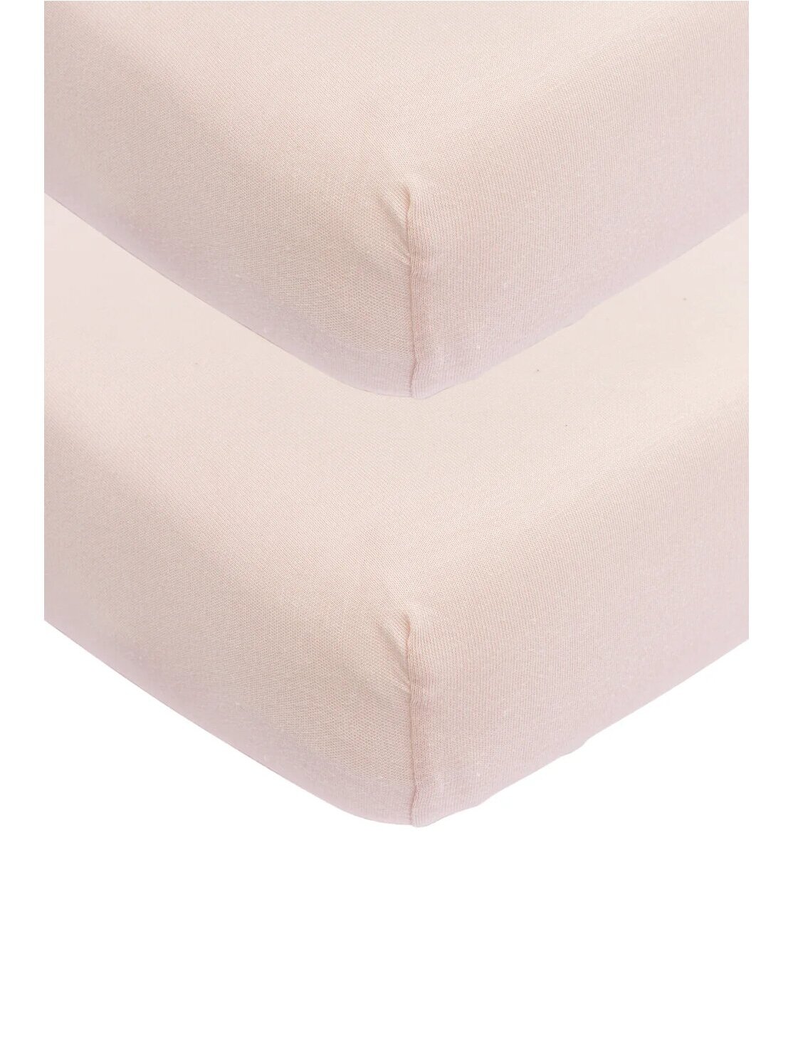Jersey fitted sheet, 40x80/90cm, 2pcs., Meyco Baby (Pink) 1
