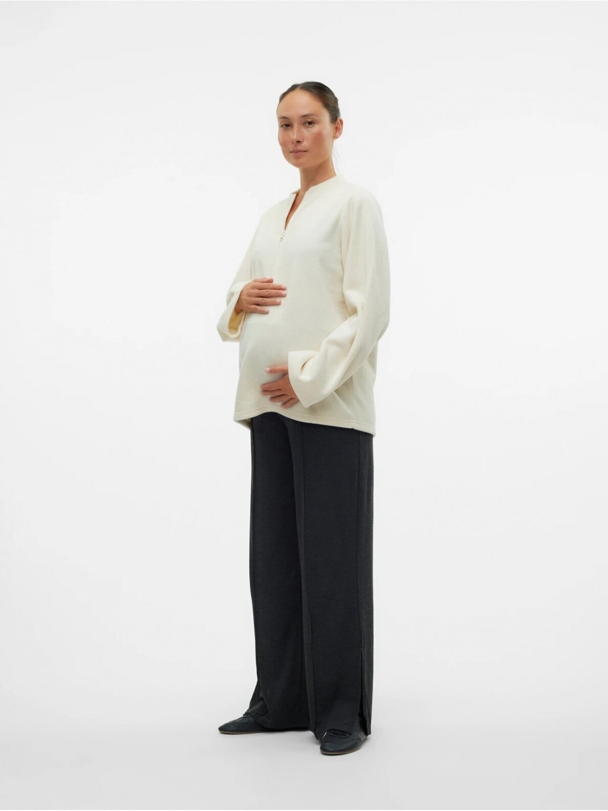 Blouse for pregnant and nursing women MLCHARLOT Mama;licious Birch 3 Blouse for pregnant and nursing women MLCHARLOT Mama;licious Birch 3
