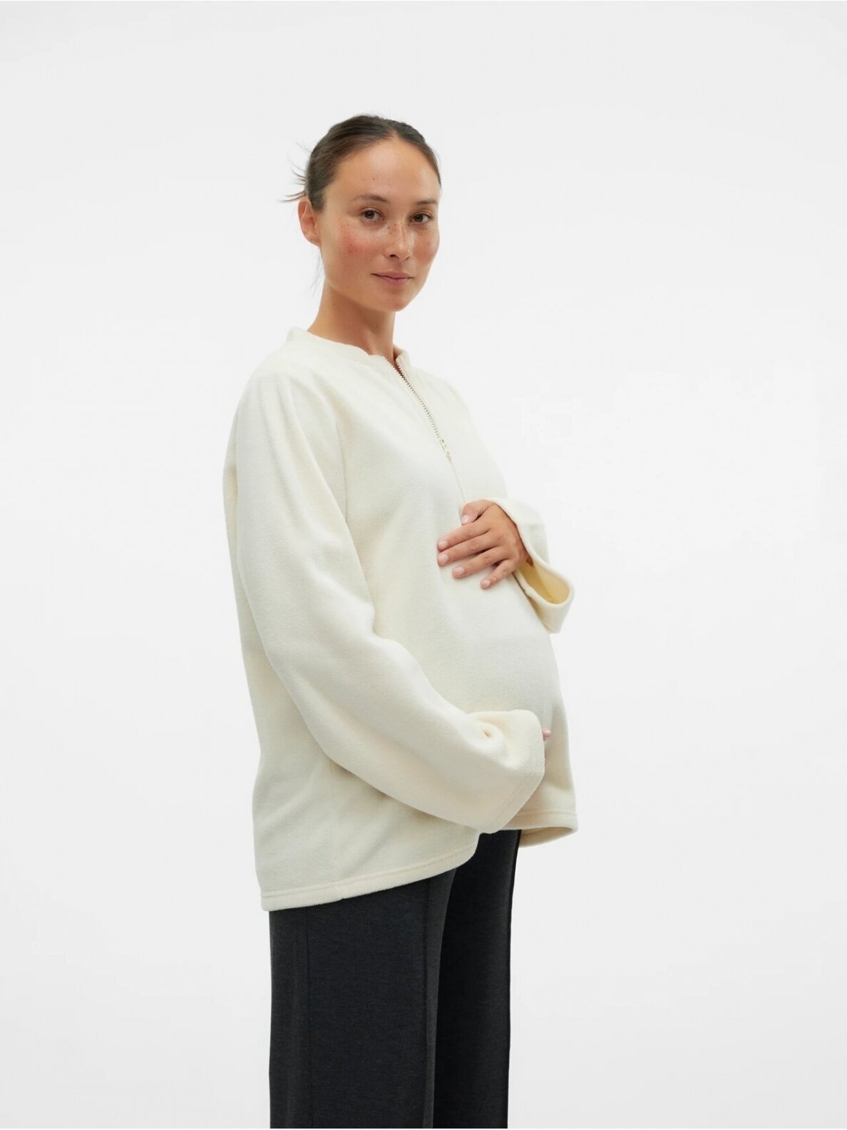 Blouse for pregnant and nursing women MLCHARLOT Mama;licious Birch 4 Blouse for pregnant and nursing women MLCHARLOT Mama;licious Birch 4