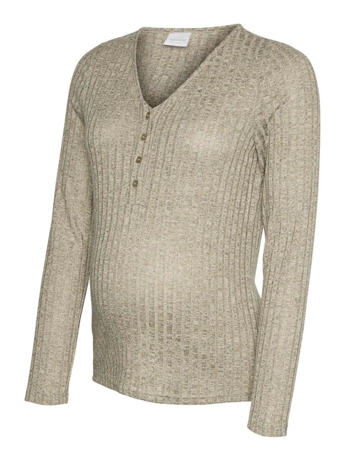 MLPAMMIE Maternity and Nursing Blouse, Mama.licious (Beige)