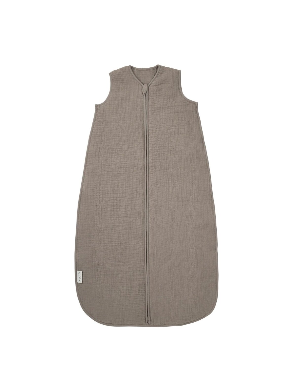 Lined muslin sleeping bag 90 cm, TOG 2.0, Meyco (Dark Taupe) Lined muslin sleeping bag 90 cm, TOG 2.0, Meyco (Dark Taupe)