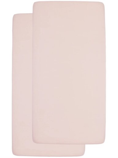 Jersey fitted sheet, 40x80/90cm, 2pcs., Meyco Baby (Pink)