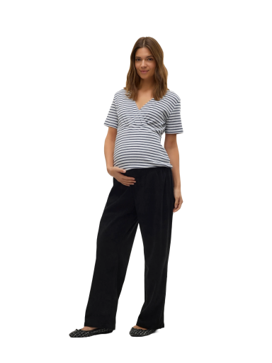 Blouse for pregnant and nursing women MLAWA, Mama;licious Grey/blue