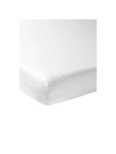 Jersey fitted sheet, 40x80/90cm, 2pcs., Meyco Baby White 1 Jersey fitted sheet, 40x80/90cm, 2pcs., Meyco Baby White 1