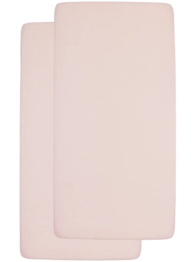 Jersey fitted sheet, 40x80/90cm, 2pcs., Meyco Baby (Pink)