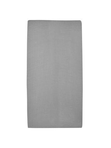 Jersey fitted sheet, 50x90cm 2pcs, Meyco Baby Grey