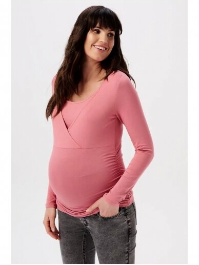 Maternity T-Shirt, Mlnadine, Elda-Dusty rose, Noppies 3 Maternity T-Shirt, Mlnadine, Elda-Dusty rose, Noppies 3