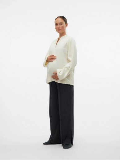 Blouse for pregnant and nursing women MLCHARLOT Mama;licious Birch 3 Blouse for pregnant and nursing women MLCHARLOT Mama;licious Birch 3
