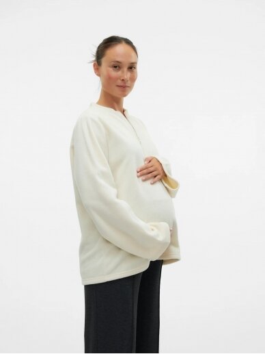 Blouse for pregnant and nursing women MLCHARLOT Mama;licious Birch 4 Blouse for pregnant and nursing women MLCHARLOT Mama;licious Birch 4