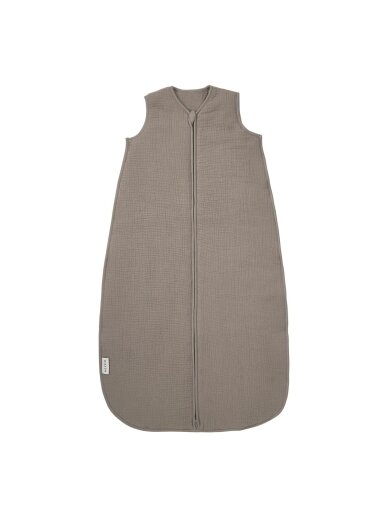 Lined muslin sleeping bag 60 cm, TOG 2.0, Meyco (Dark Taupe) Lined muslin sleeping bag 60 cm, TOG 2.0, Meyco (Dark Taupe)