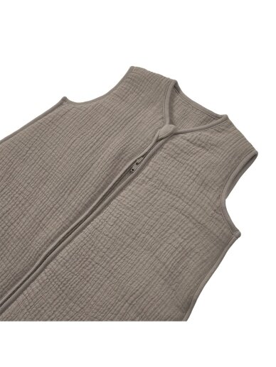 Lined muslin sleeping bag 60 cm, TOG 2.0, Meyco (Dark Taupe) 1