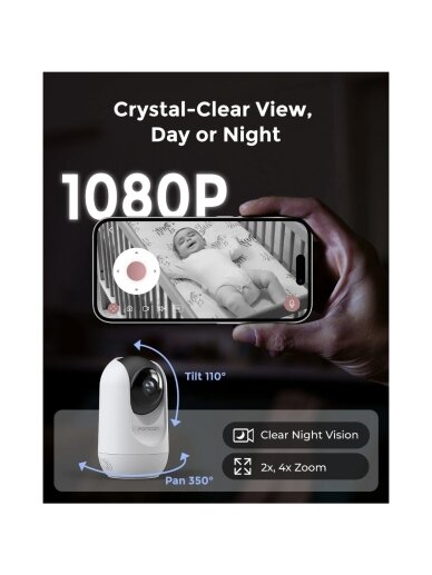 Add-on camera for BM04 video baby monitor, Momcozy 3