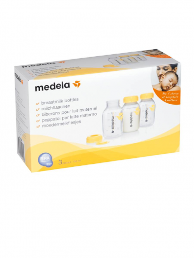 MEDELA Piimapudel 150 ml kaanega, 3 tk.