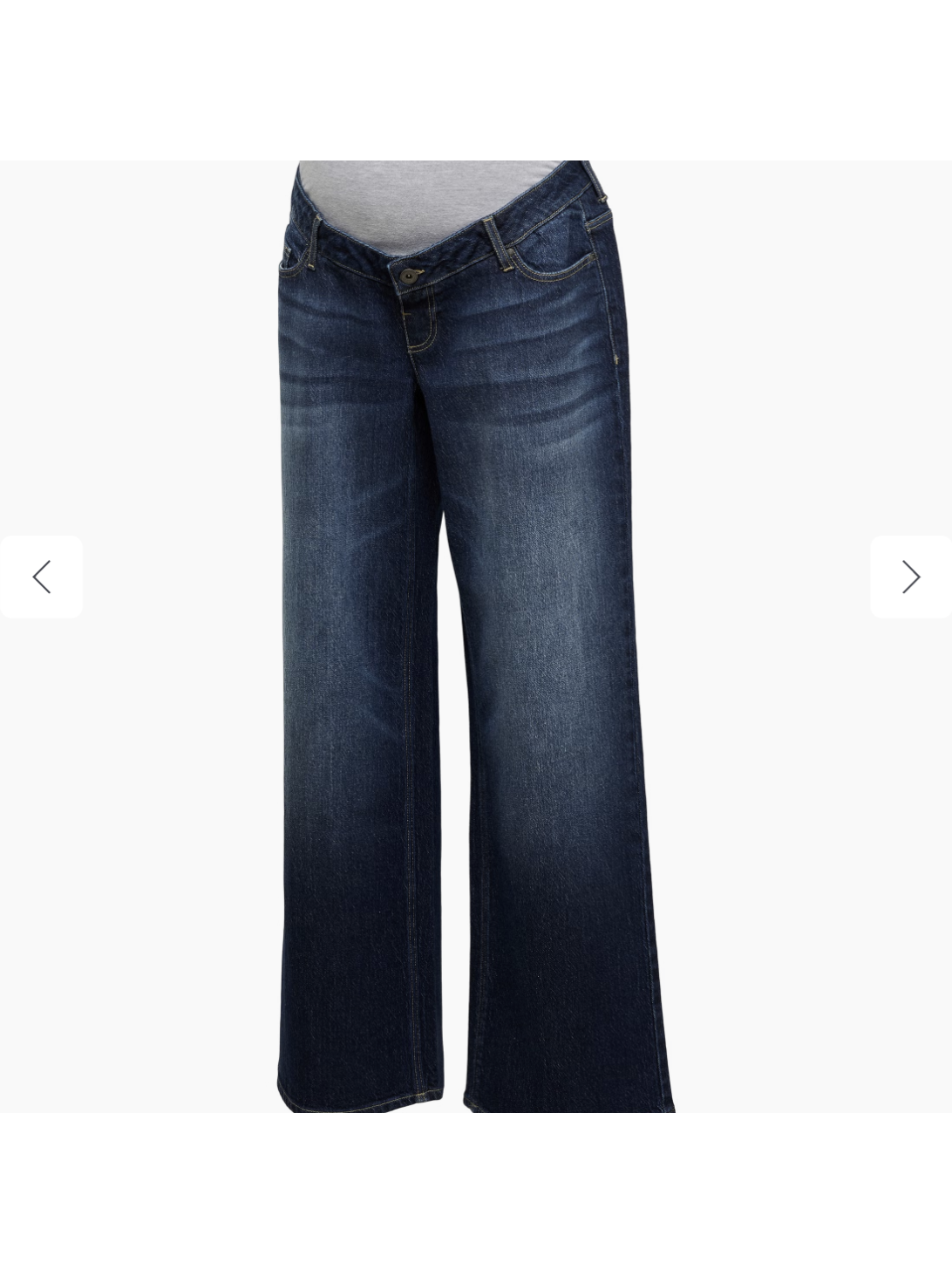 Wide-leg maternity jeans MLMALAGA, Mama;licious (Dark blue denim) 1